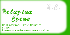 meluzina czene business card